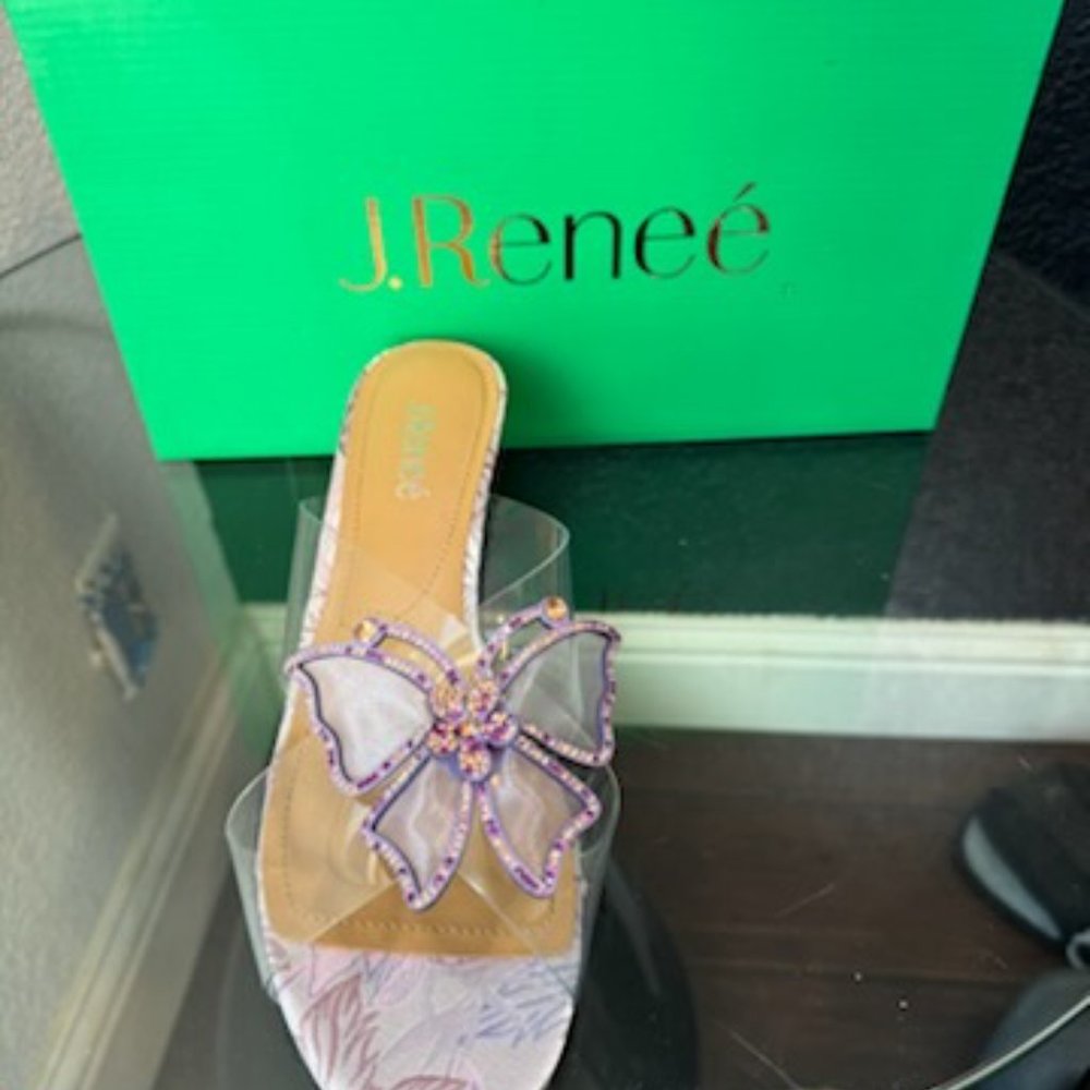 J Renee purple Harita Shoes/sandals women 9.5 - Picture 2 of 3